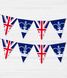 Паперова гірлянда із прапорців "Британська вечірка" 12 прапорів (L-202) L-202 фото 4