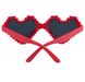 Окуляри з сердечками у червоній оправі (R0127077) R0127077 фото 4