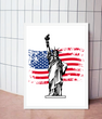 Декор-постер для американской вечеринки со Статуей Свободы 2 размера (AM8065)