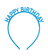 Аксесуар для волосся-обруч Happy Birthday (блакитний)