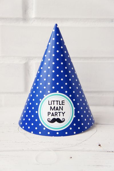 Ковпачки для свята "Little Man Party" 2 шт (02955) 02955 фото
