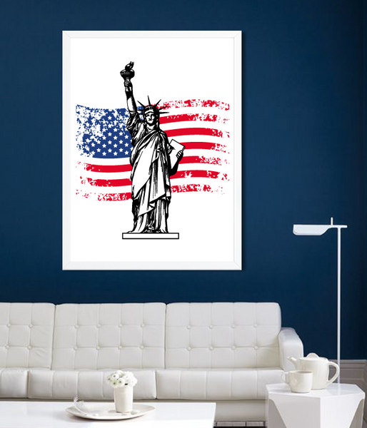 Декор-постер для американської вечірки зі Статуєю Свободи 2 розміри (AM8065) AM8065 (A3) фото