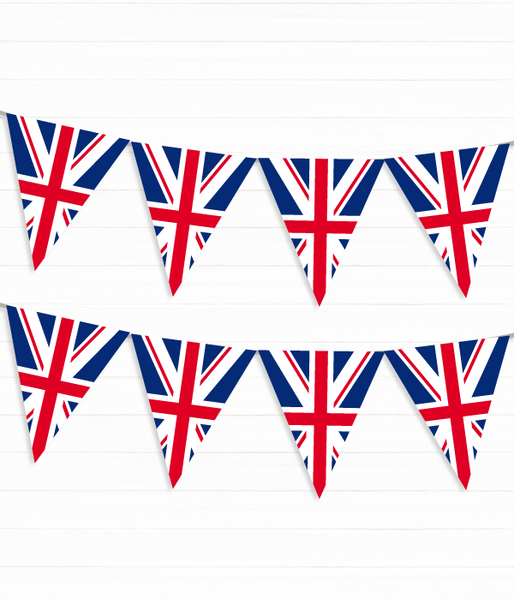 Гирлянда из флажков "Британский флаг" 8 флажков (02081) 02081 фото
