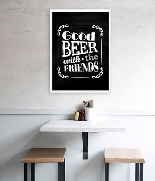 Постер "Good Beer with the Friends" 2 розміри (05006) 05006 (A3) фото