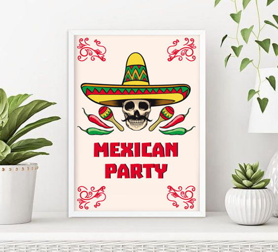 Постер "Mexican Party" 2 розміри без рамки (03985) 03985 фото
