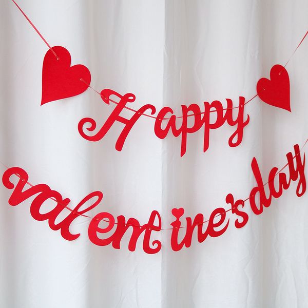 Гирлянда-буквы на День Влюбленных "Happy Valentine's Day" 17 см 3 м (VD-009711) VD-009711 фото