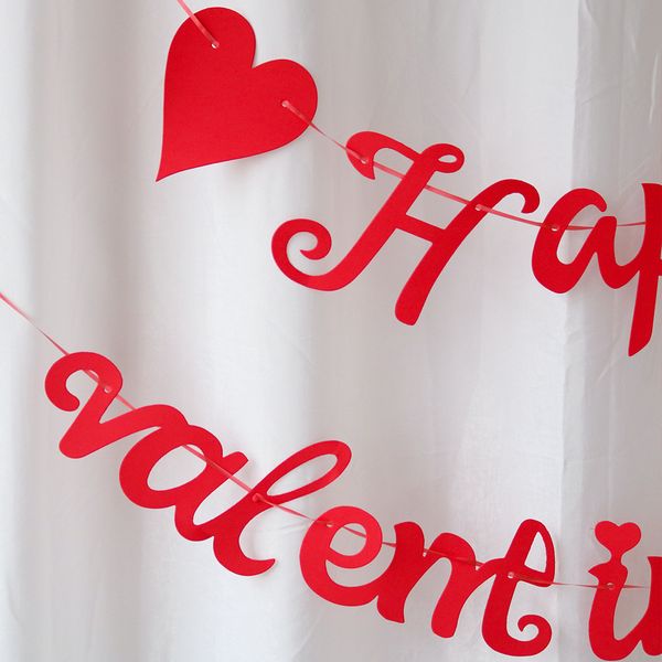 Гірлянда-літери на День Закоханих "Happy Valentine's Day" 17 см 3 м (VD-009711) VD-009711 фото