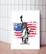 Декор-постер для американської вечірки зі Статуєю Свободи 2 розміри (AM8065) AM8065 (A3) фото 1