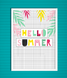 Постер для украшения вечеринки "Hello Summer" 2 размера без рамки (088820) 088820 фото 3