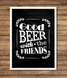 Постер "Good Beer with the Friends" 2 розміри (05006) 05006 (A3) фото 3