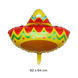 Большой воздушный шар-фигура "Шляпа Сомбреро" 62x64 см (B082023) B082023 фото 2