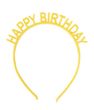Аксесуар для волосся-обруч Happy Birthday (жовтий)