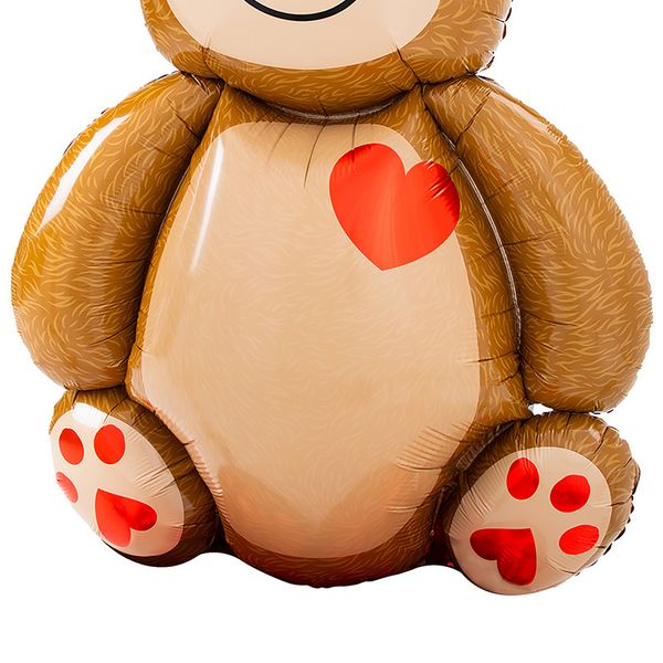 Фольгована повітряна кулька Ведмідь на День Закоханих 67х90 см (VD-71101) VD-71101 фото