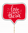 Табличка для фотосесії "Love is in the air" 193 фото