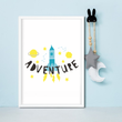 Постер для дитячої кімнати "Adventure" 2 розміри (01786)