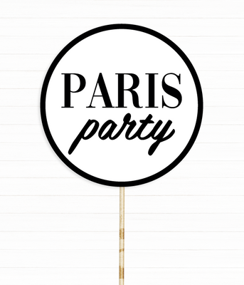 Табличка для фотосессии "Paris party" (033901) 033901 фото