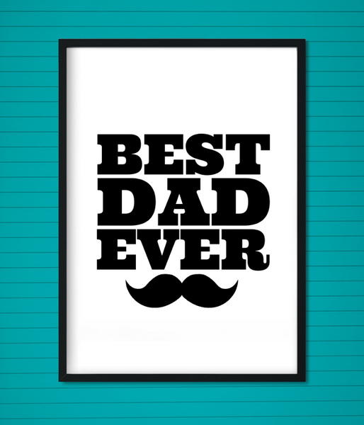 Постер "Best Dad Ever" 0124 фото
