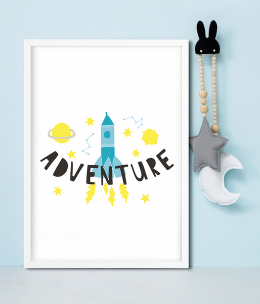 Постер для дитячої кімнати "Adventure" 2 розміри (01786) 01786 (A3) фото
