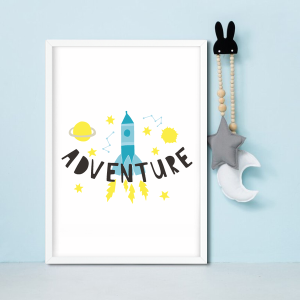 Постер для детской комнаты "Adventure" 2 размера (01786) 01786 (A3) фото