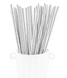 Паперові трубочки "Silver" (10 шт.) straws-48 фото 1