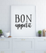 Постер для украшения кухни "BON appetit" 2 размера (50-22) 50-22 (A3) фото 1