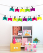 Стильная бумажная гирлянда на день рождения "Happy Birthday!" (02156)