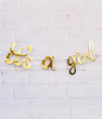 Бумажная гирлянда золотая с буквами "It is a girl" (020023)
