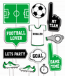Набір фотобутафорії для вечірки у стилі футбол "Goal" 12 шт (F70073)
