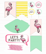 Набор декора для дня рождения ребенка "Фламинго" (019057)