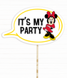 Табличка для фотосесії з Мінні "IT'S MY PARTY" (091111) 091111 фото