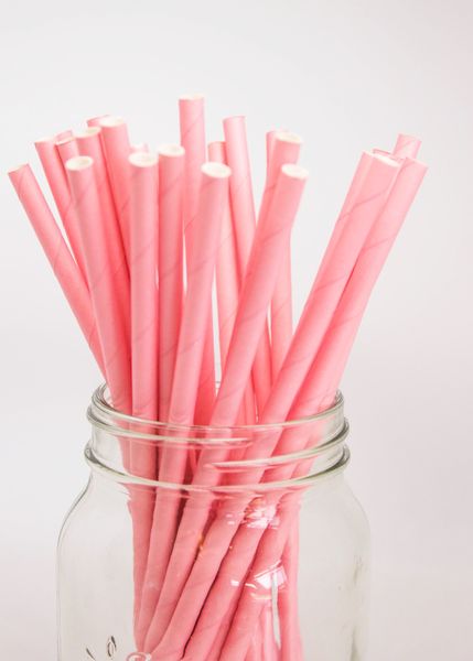 Бумажные трубочки "Soft pink" (10 шт.) straws-19 фото