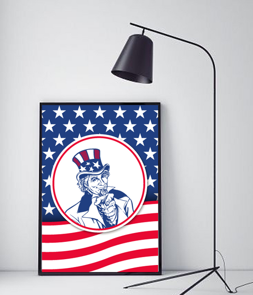 Постер для американської вечірки "Uncle Sam" 2 розміри (03141) A3_03141 фото