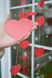 Гірлянда із сердечок на День Закоханих "Red hearts" (2 метри) VD-120 фото 4