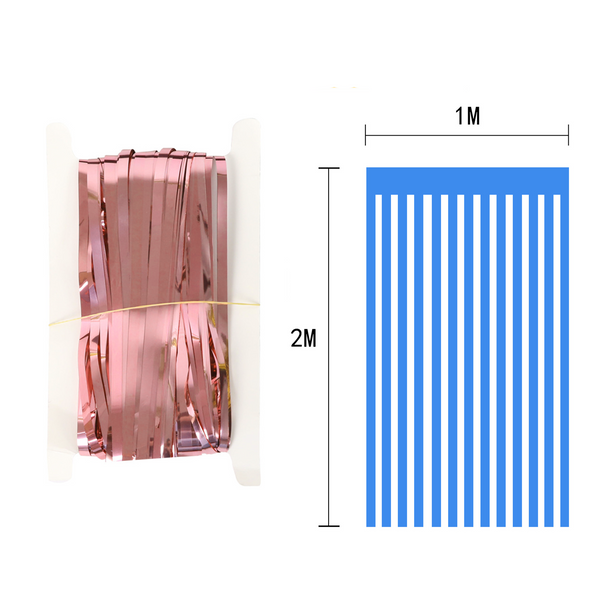 Шторка з фольги рожеве золото 1х2 метри (M700567) M700567 фото