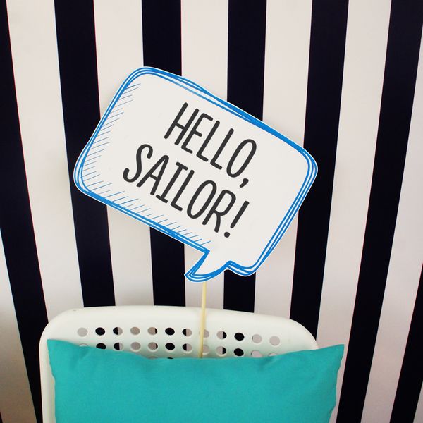 Набір фотобутафорії для свята "Hello, Sailor!" 9 шт (02361) 02361 фото
