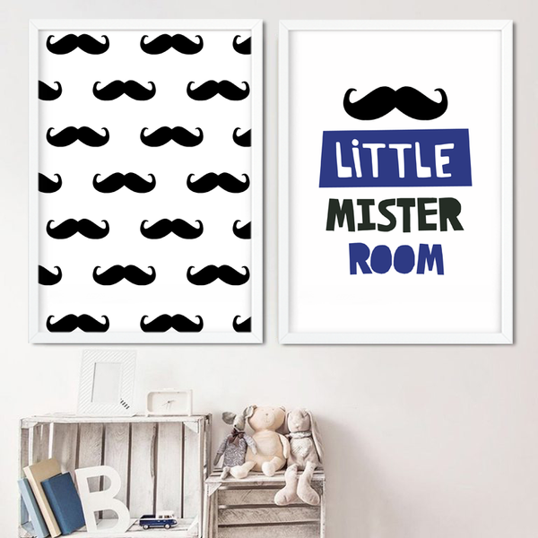 Набор из двух постеров для детской комнаты "LITTLE MISTER ROOM" 2 размера (01799) 01799 (A3) фото