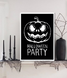 Постер на Хэллоуин "Halloween Party" 2 размера (02600) 02600 фото 1