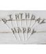 Cвічки для торта срібні літери "Happy Birthday" (CANDLES-2) CANDLES-2 фото 1
