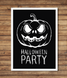Постер на Хэллоуин "Halloween Party" 2 размера (02600) 02600 фото 2