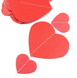 Гирлянда из сердечек на День Влюбленных "Red hearts" (2 метра) VD-120 фото 2
