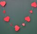 Гірлянда із сердечок на День Закоханих "Red hearts" (2 метри) VD-120 фото 3