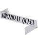 Стрічка через плече на день народження "Birthday Queen" срібна (BQ-02) BQ-02 фото 5