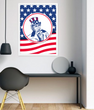 Постер для американской вечеринки "Uncle Sam" 2 размера (03141)