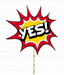 Табличка для фотосессии "YES!" (02367) 02367 фото