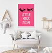Постер для детской комнаты "Little Miss Room" 2 размера (03192)