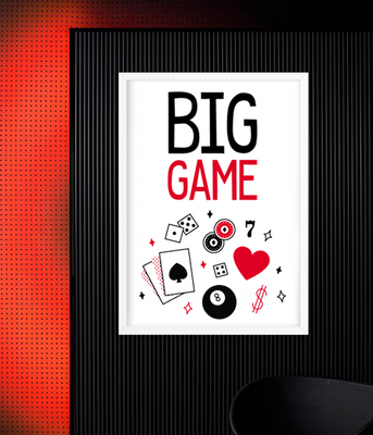 Постер "BIG GAME"  2 размера (02249) 02249 фото