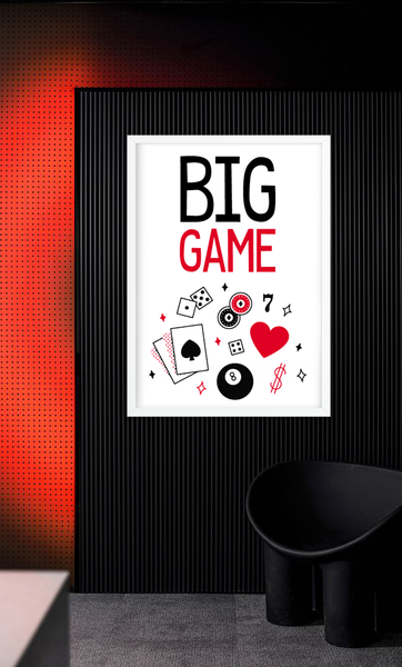 Постер "BIG GAME"  2 размера (02249) 02249 фото