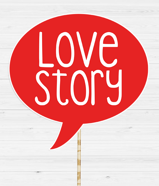 Табличка для фотосесії "Love story" 0526 фото