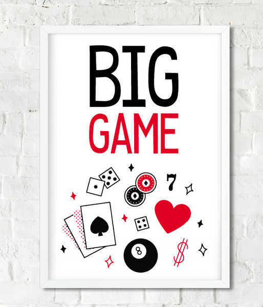 Постер "BIG GAME" 2 розміри (02249) 02249 фото