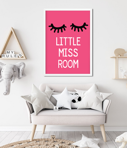 Постер для дитячої кімнати "Little Miss Room" 2 розміри (03192) 03192 (A3) фото